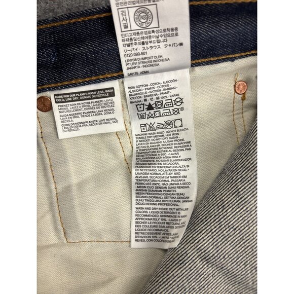 Levi's 501 XX Jeans Men's W48 x L3 Dark Blue Denim Button Fly Classic Straight - Picture 10 of 11